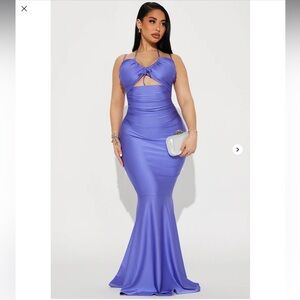 Elegant Purple Mermaid Dress